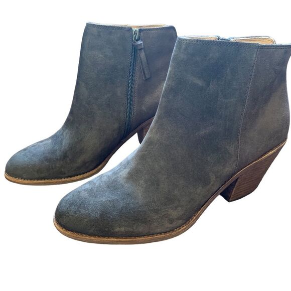 Söfft Dark Brown Espresso Tilton Women's Leather Heeled Booties Size 11 - Picture 3 of 13